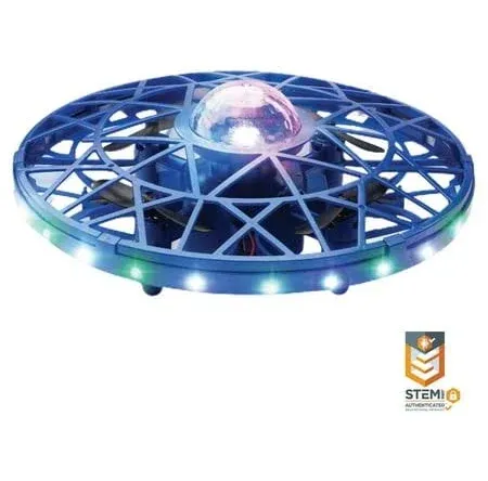 Force1 Scoot Cosmo LED Hand Operated Drone for Kids or Adults - Blue