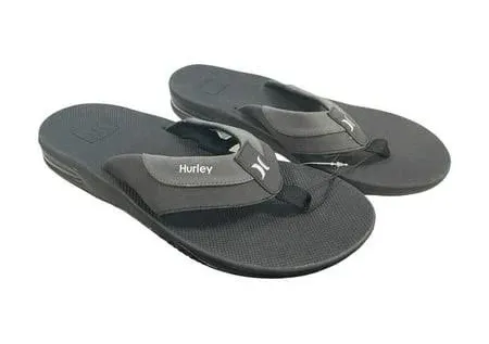 Hurley Men's Bubble Cushion Heel Surf Comfort Flip Flops