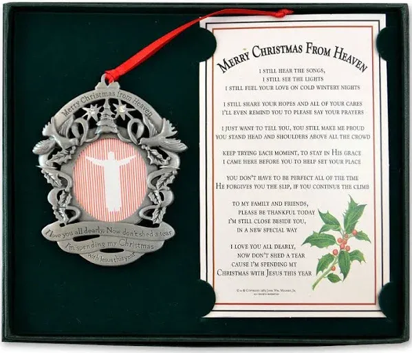 Merry Christmas From Heaven Ornament