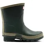 Hunter Women's Gardener Short Wellington Boots - Dark Olive / Clay