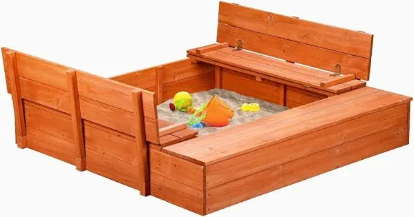 Agitree Kids Wooden Sandbox