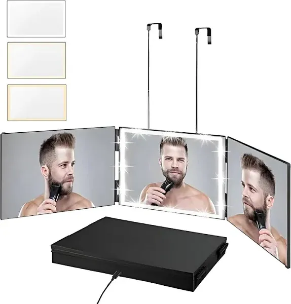 Vanexiss Rechargeable 3 Way Mirror