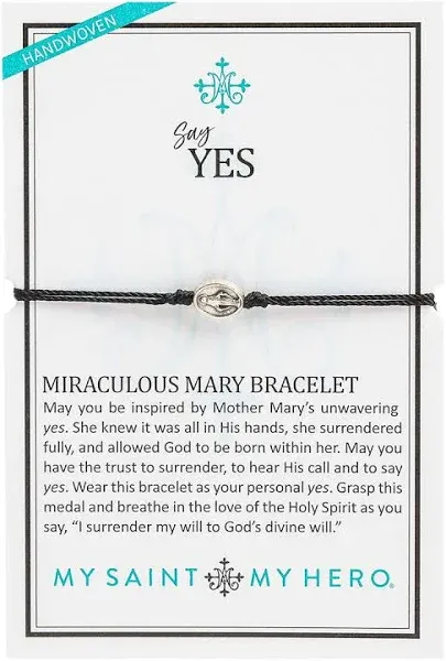 My Saint My Hero Say Yes Miraculous Mary Bracelet