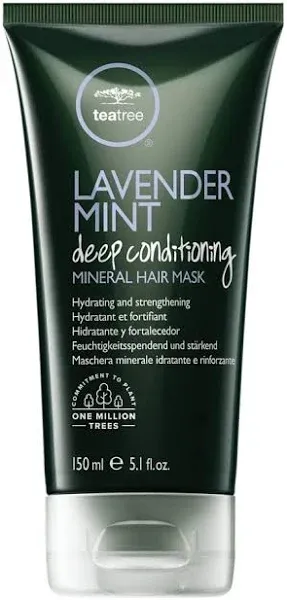 Tea Tree Lavender Mint Deep Conditioning Mineral Hair Mask, Hydrates + Strengthens, For Coarse + Dry Hair