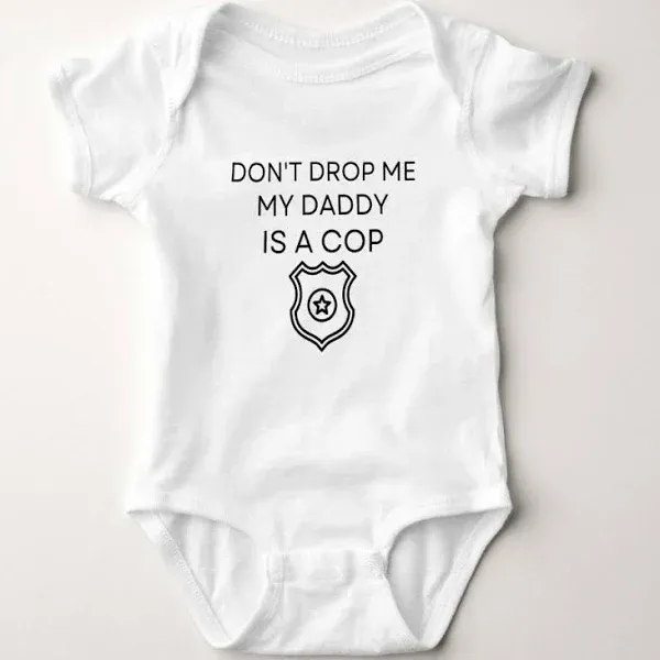 Inktastic Daddy is a Police Officer Policeman Law Enforcement Baby Bodysuit