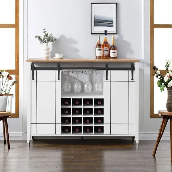 Farmhouse Coffee Bar Cabinet