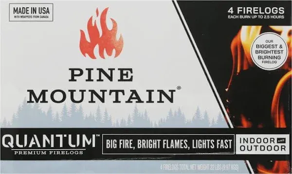 Pine Mountain Quantum Firelogs 4-Pack