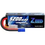 Zeee 3s Lipo Battery 5200mAh 11.1V 80C with EC5 Connector Hard Case Ba