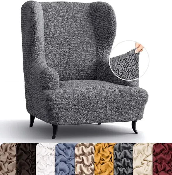 PAULATO Microfibra Collection Wingback Chair Slipcover