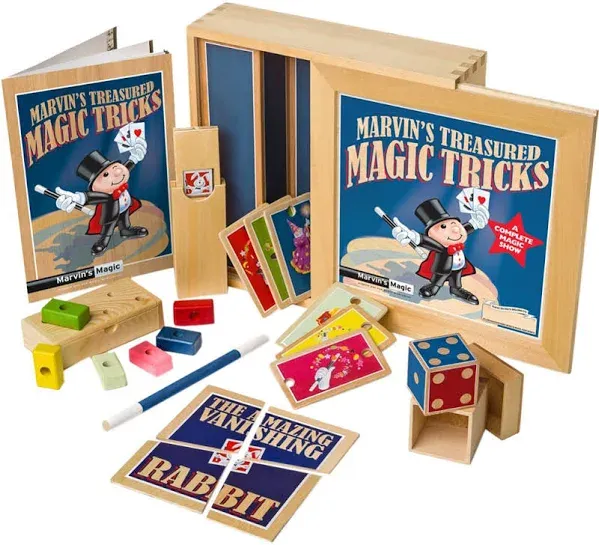 Marvin's Magic Treasured Magic Tricks Wooden Set