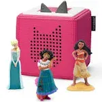 Tonies Disney Toniebox Audio Player Bundle with Elsa, Moana, and Mirabel, Multicolor, Weight: 3 lbs