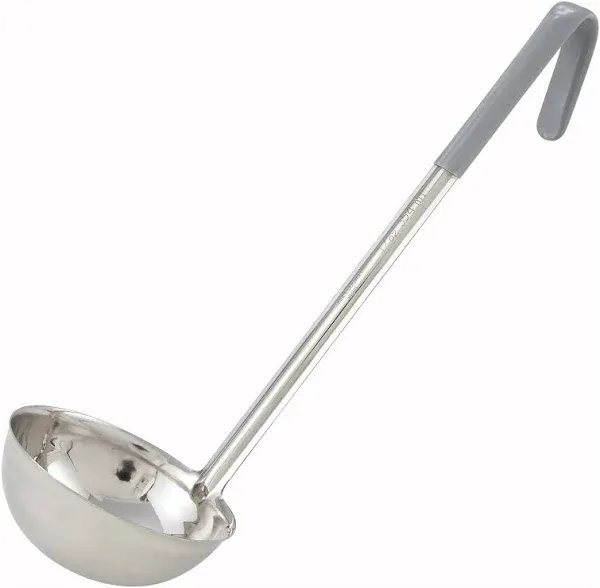 Winco 1-Piece Stainless Steel Ladle, 12 Ounce