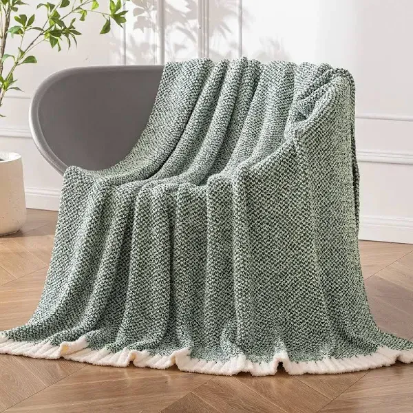 My World Cloud Sherpa Throw Blanket, Ivory