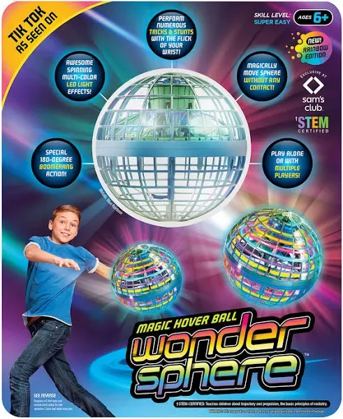 Wonder Sphere Magic Hover Ball Rainbow Edition