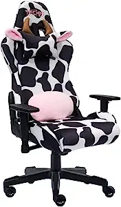 Techni Sport TS85 Cow Print LUXX Series Gaming Chair