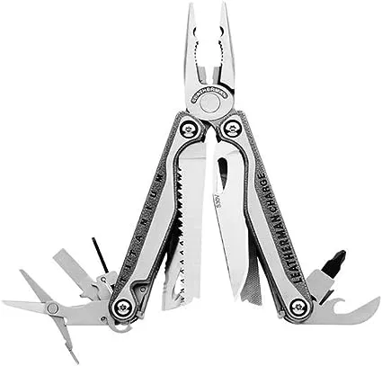 LEATHERMAN, Charge Plus TTi Titanium Multitool with Scissors and Premium Replaceable Wire Cutters, Built in the USA, Stainless Steel