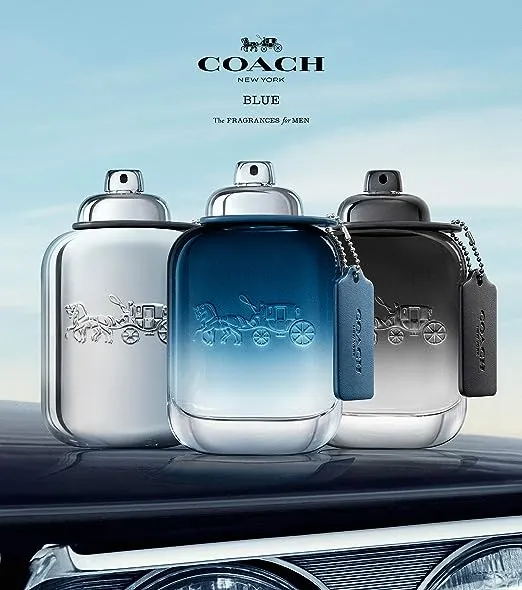 Coach New York Blue for Men 3.3 oz Eau de Toilette Spray Brand New