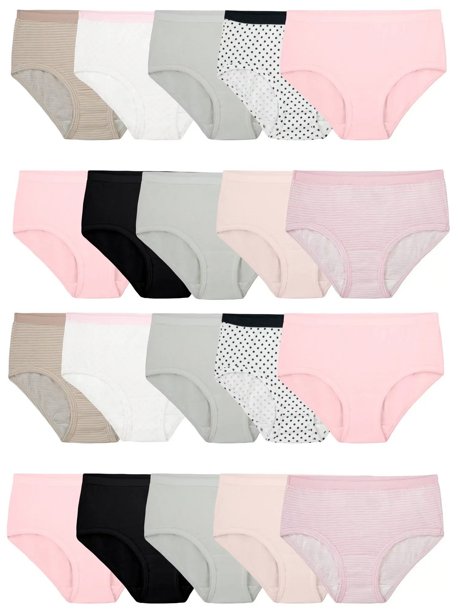 Fruit of the Loom Girls' Cotton Brief Underwear