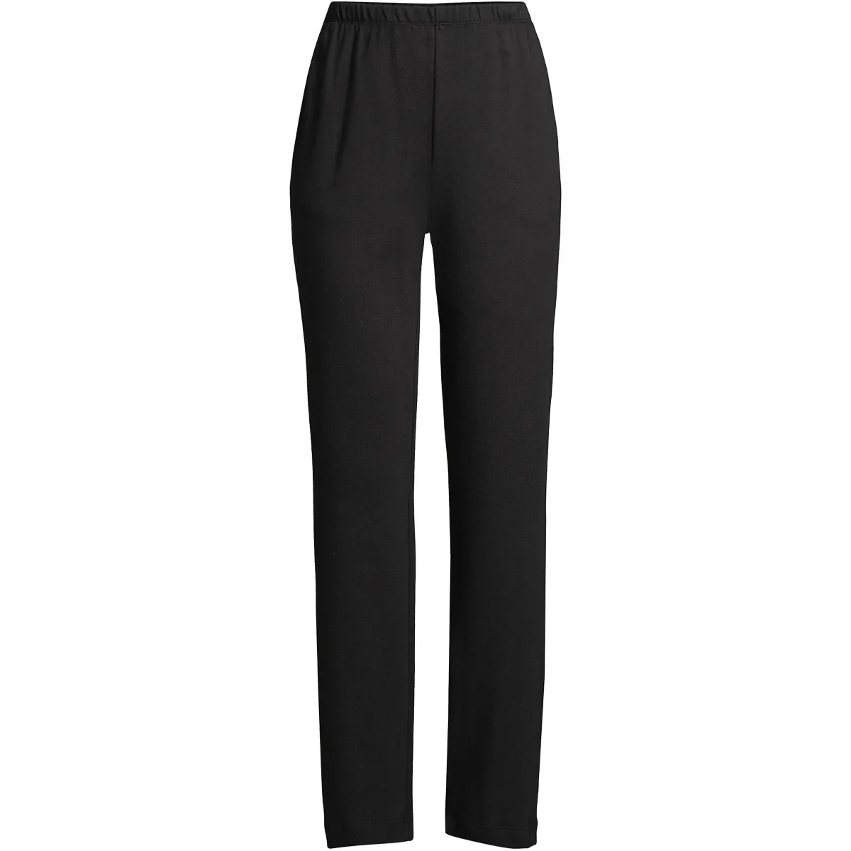 Lands' End Women's Sport Knit High Rise Elastic Waist Pull On Pants