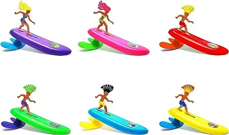 Surfer Dudes Classics Wave Powered Mini-Surfer und Surfbrett Strandspielzeug - Costa Rica Rick