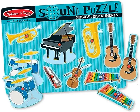 メリッサ&ダグ(Melissa&Doug) 732 Doug n.a. Musical Instruments Sound Puzzle, 8 Pieces, Multi, One size