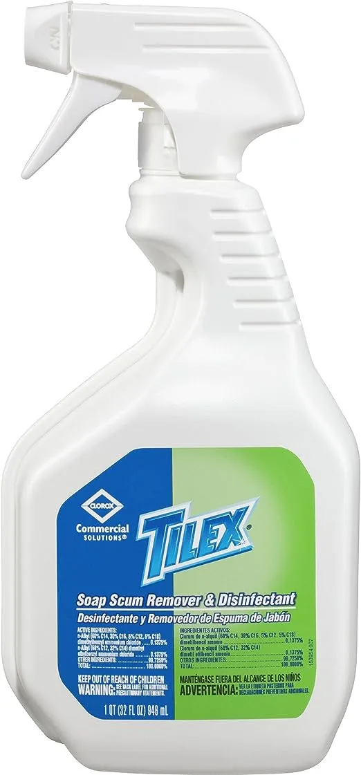 Tilex Soap Scum Remover and Disinfectant, 32 oz Smart Tube Spray