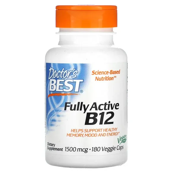 Doctor's Best Fully Active B12 60 Veggie Caps