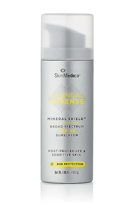 SkinMedica Essential Defense Mineral Shield SPF Sunscreen for Face. This Lightweight, Facial Sunscreen is Ideal for Oily and/or Combination Skin, 1.85 Oz