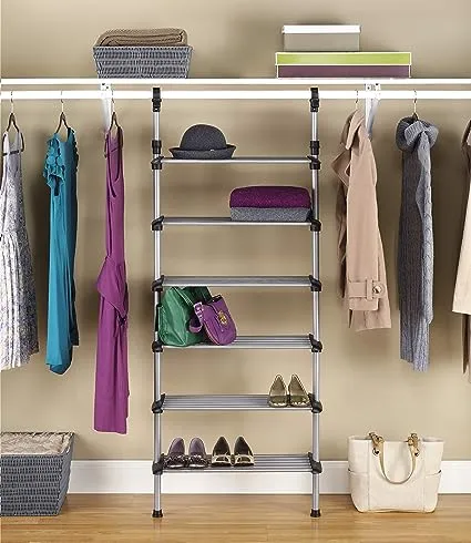 Whitmor 6 Shelf Closet System - Adjustable Maximizer STORAGE 