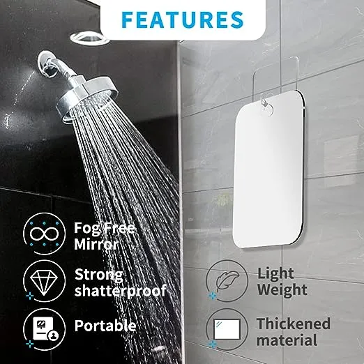 Yooyoid Shatterproof Fogless Shower Mirror