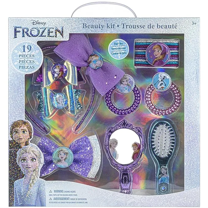 DISNEY(R) FROZEN II HAIR KIT WITH 20+ PIECES: BOWS/BANDS/EXT<wbr/>ENSIONS/BRUSH/<wbr/>MIRROR