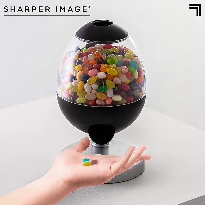 Sharper Image Mini 9" Automatic Candy Dispenser, Touch-Activated Desktop Vending Machine, Compact Size for Shelf Work Desk Home Countertop, Fits Small Snacks Gumballs Jellybeans Nuts Trail Mix Cereal