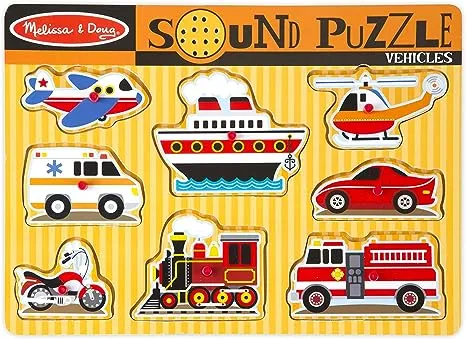 Melissa & Doug Vehicles Sound Puzzle