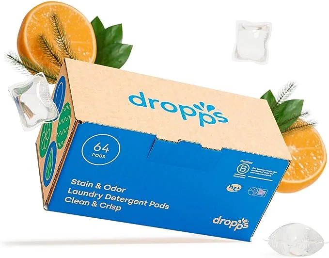 Odor & Stain Laundry Detergent Pods, Crisp Breeze