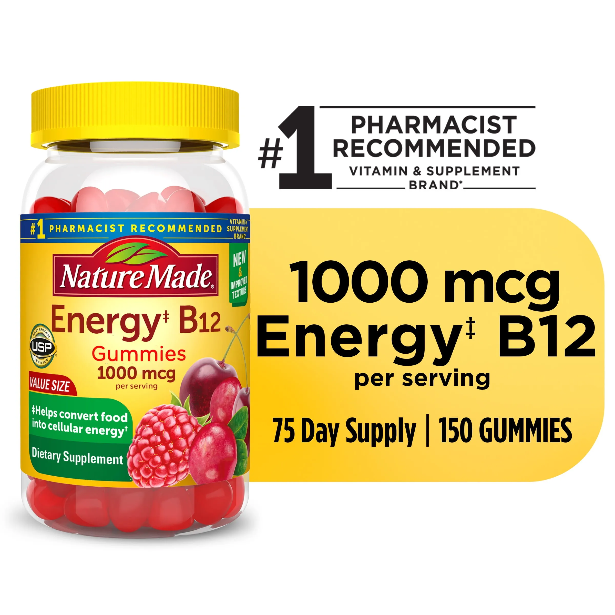 Energy B12 1000 mcg Gummies Cherry & Mixed Berries