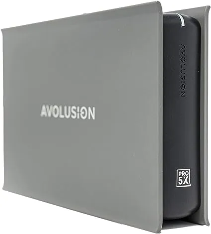 Avolusion PRO-5X 8TB USB 3.0 External Hard Drive for PC, Mac, PS & Xbox (Grey) - 2 Year Warranty