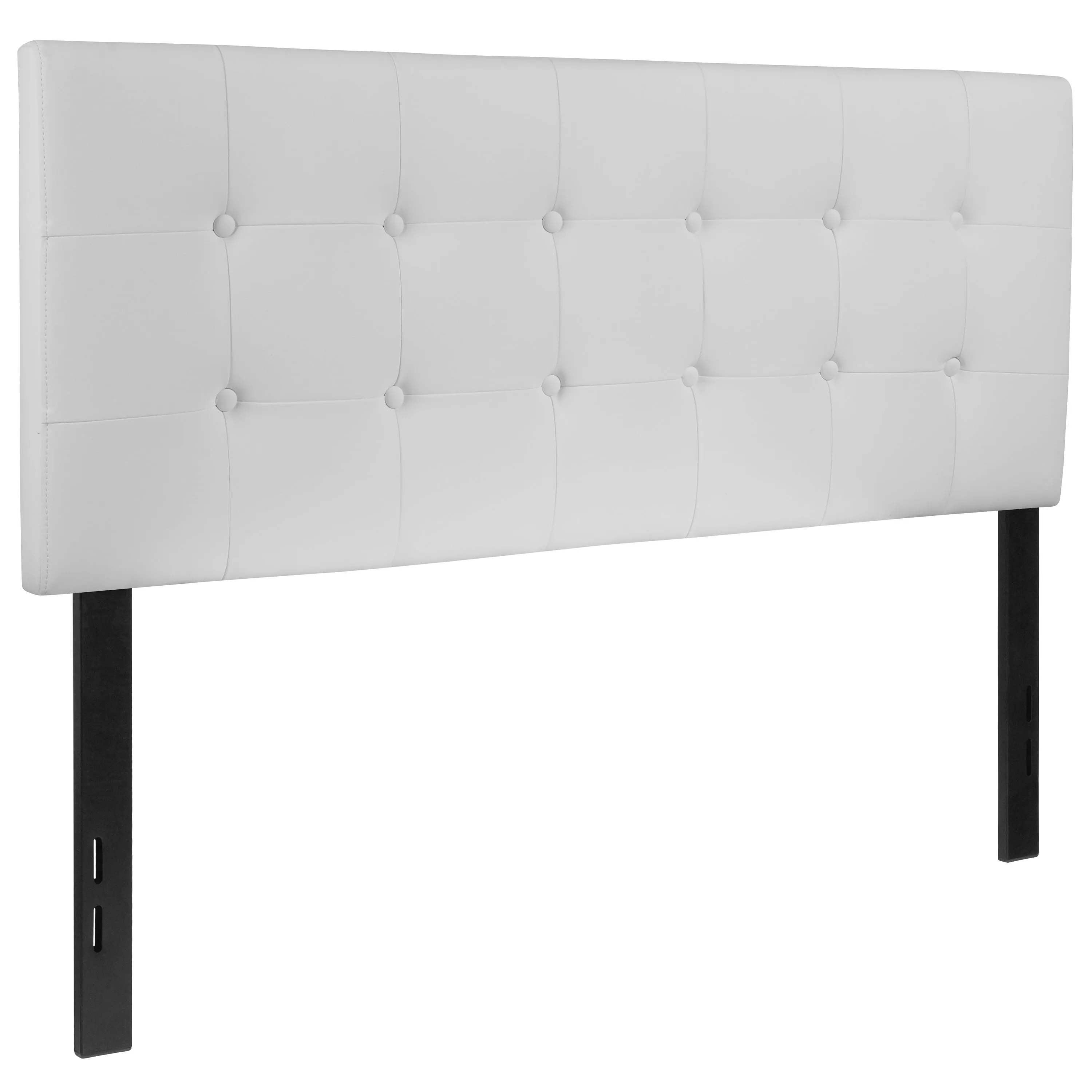 Full Headboard-White Vinyl HG-HB1705-F-W-GG