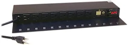 APC Rack Mount PDU, Switched Rack 120V/15A, (8) Outlets, 1U Horizontal Rackmount (AP7900B)