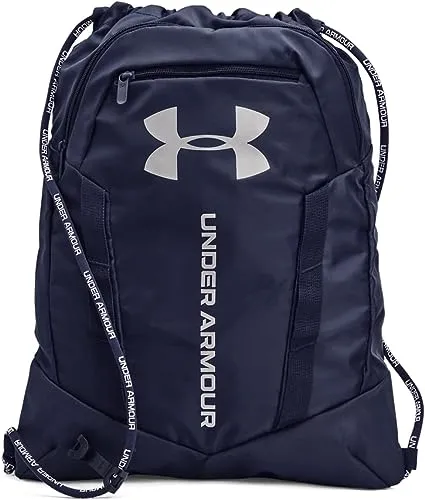 Under Armour Adult Undeniable Sackpack , Midnight Navy (410)/Metallic Silver , One Size Fits MostUnder Armour Adult Undeniable Sackpack , Midni…