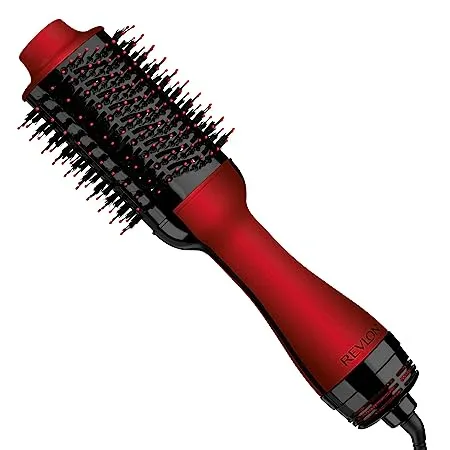 REVLON One-Step Volumizer Original 1.0 Hair Dryer and Hot Air Brush, Red 