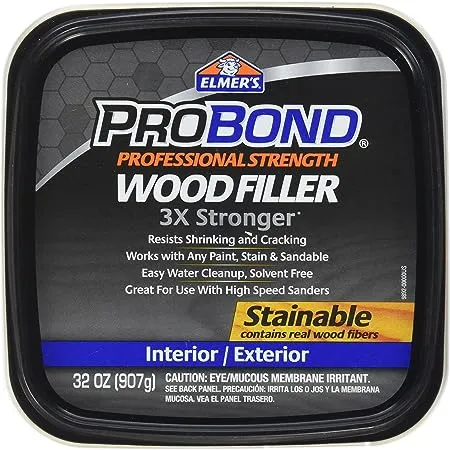 Elmer's P9892 ProBond Wood Filler Stainable, 1 Quarts