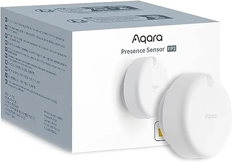 Aqara Presence Sensor FP2, mmWave Radar Wired Motion Sensor, Zone Positioning, Multi-Person & Fall Detection, Supports HomeKit, Alexa, Google Home and Home Assistant