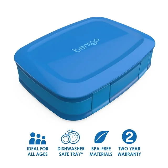 Bentgo Fresh - 4-Compartment Leak-Proof Lunch Box Blue