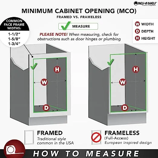 4WCTM Top Mount Single Bin Trash Can with Soft Close - 35 Quart Capacity