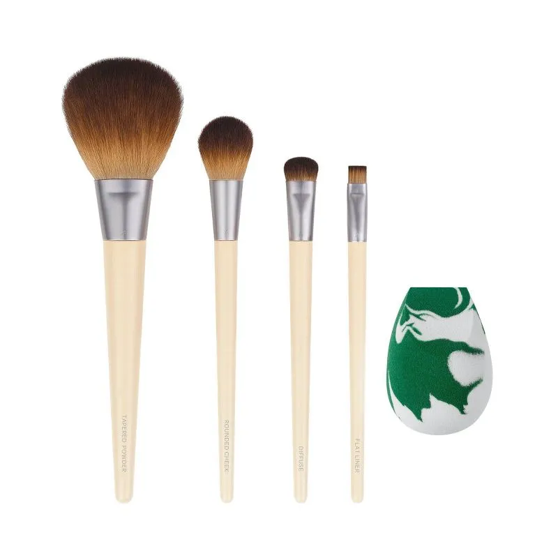 The Core Five Makeup Brush & Sponge Set