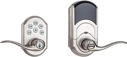 Kwikset 99120-037 SmartCode 912 Z-Wave Plus Leverset, Satin NIckel