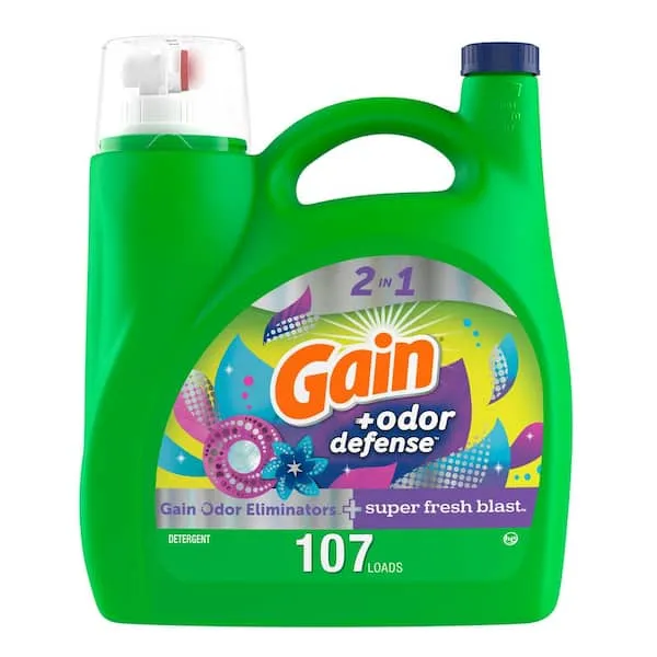 Gain Odor Defense Liquid Laundry Detergent Super Fresh Blast