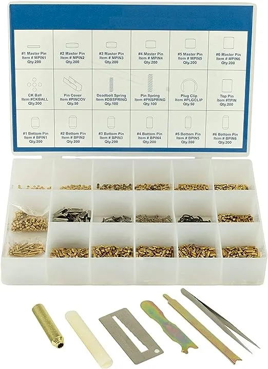 Kwikset Keyway Rekey Locksmith Rekeying Pin Key Tool Key Kit