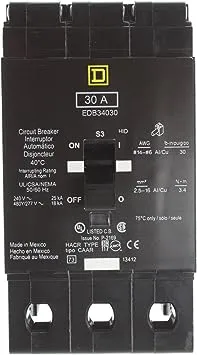 Square D EDB34030 Circuit Breaker