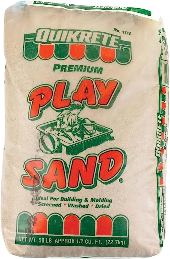 Quikrete Sandbox Play Sand - Outdoor Kids Filtered Playsand for Sand Box - screened, Washed and Dried Tan Color - 50 Pounds